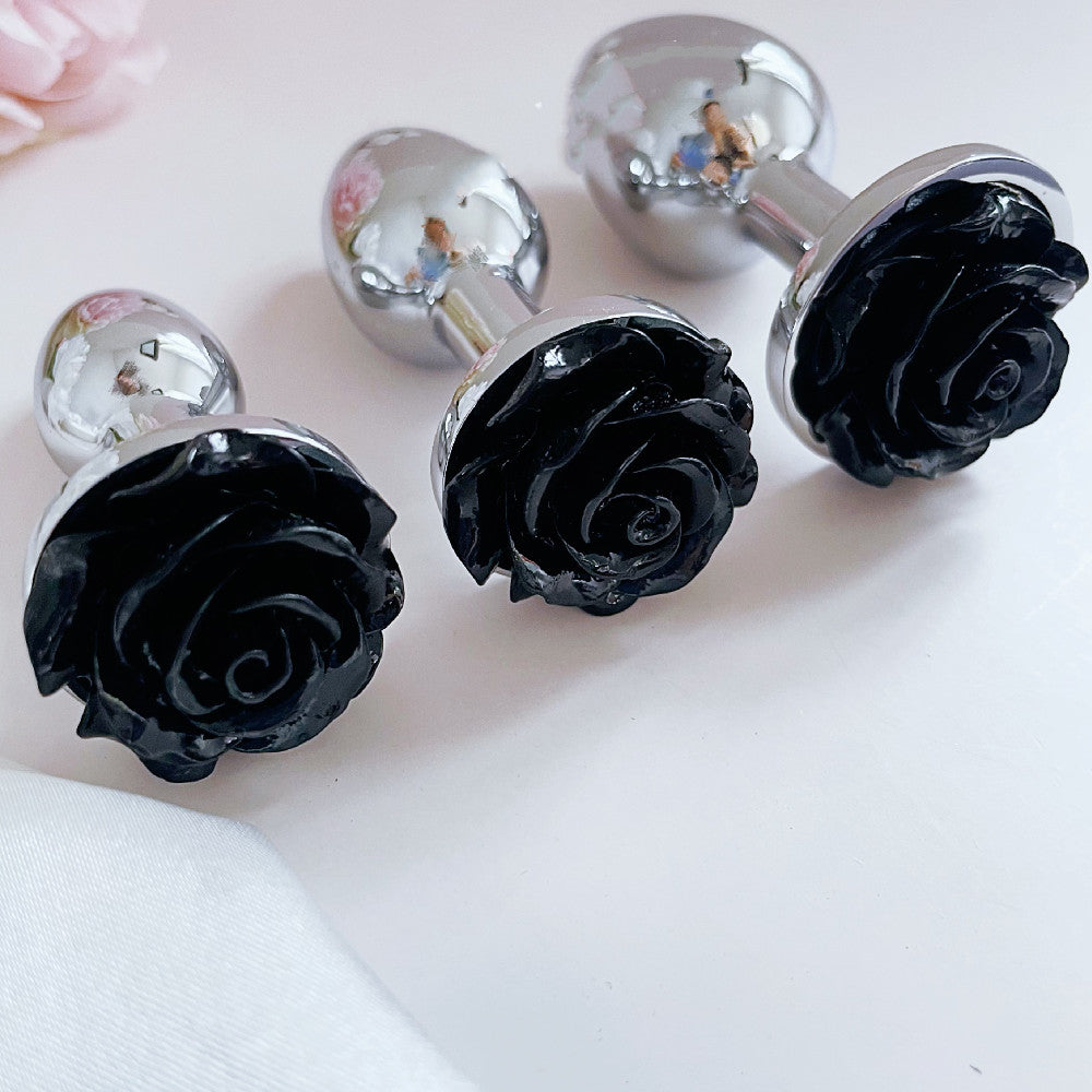 Elegant Rose Design Butt Plug
