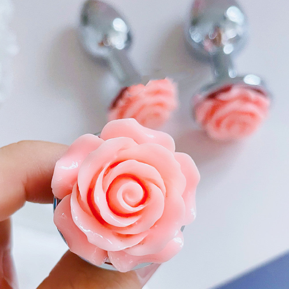 Elegant Rose Design Butt Plug