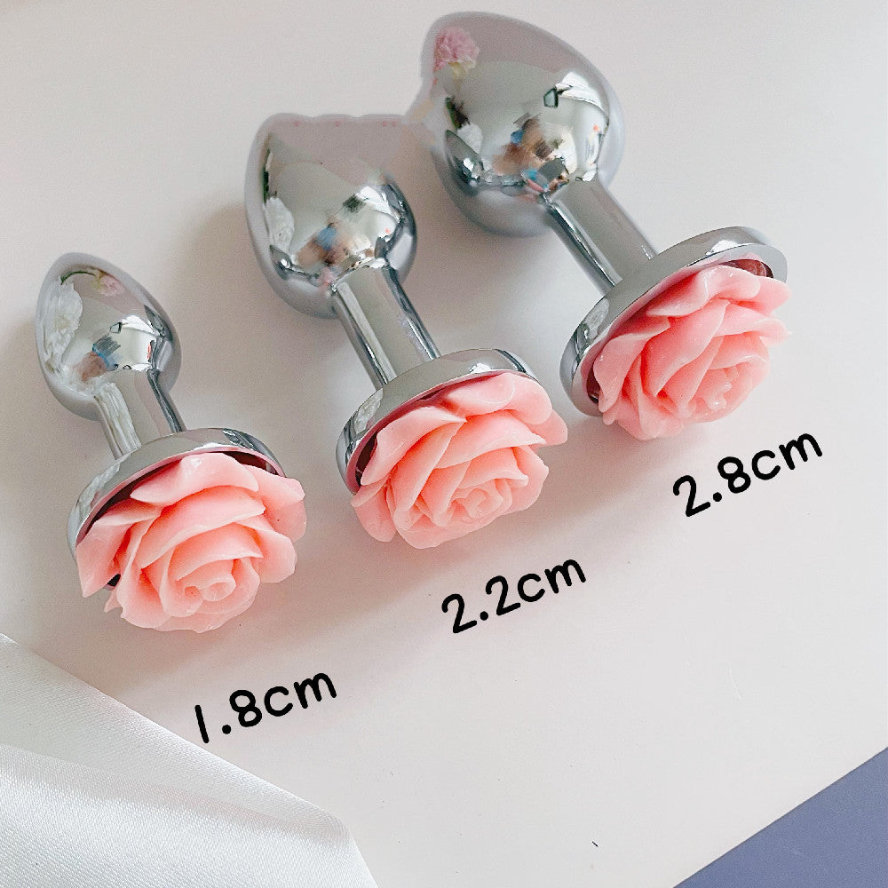 Elegant Rose Design Butt Plug