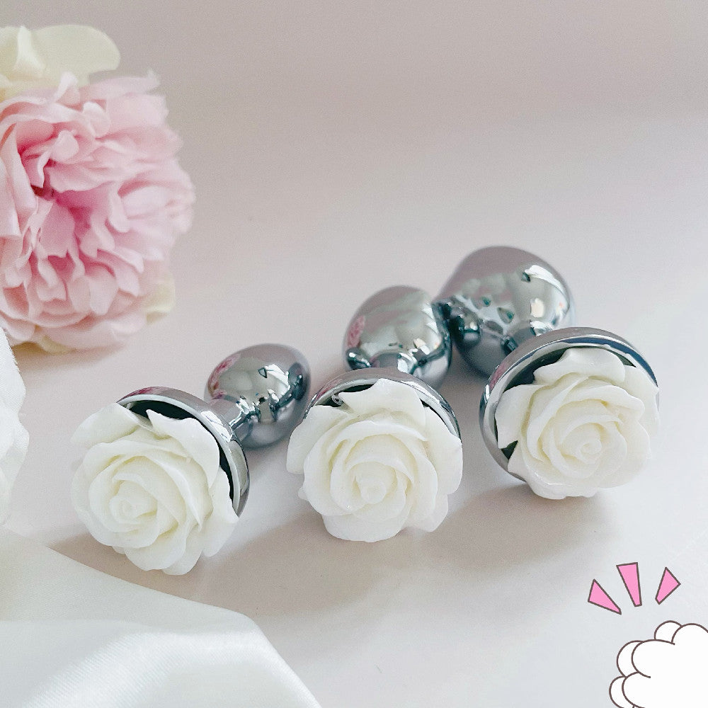 Elegant Rose Design Butt Plug